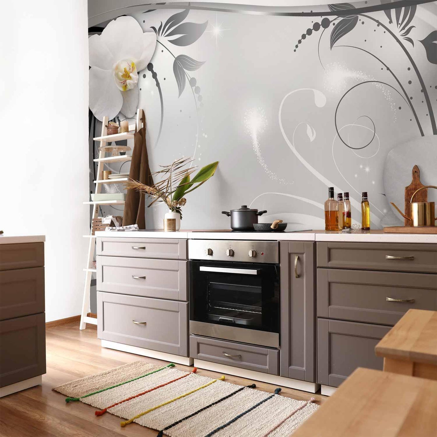 Fototapete - Silver Abstract