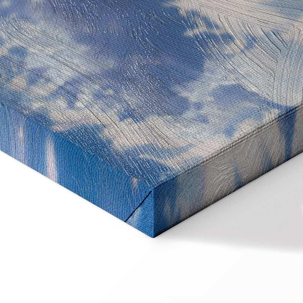 Leinwandbild - Starry Clouds and Delicate Light Over a Corner of the Sky