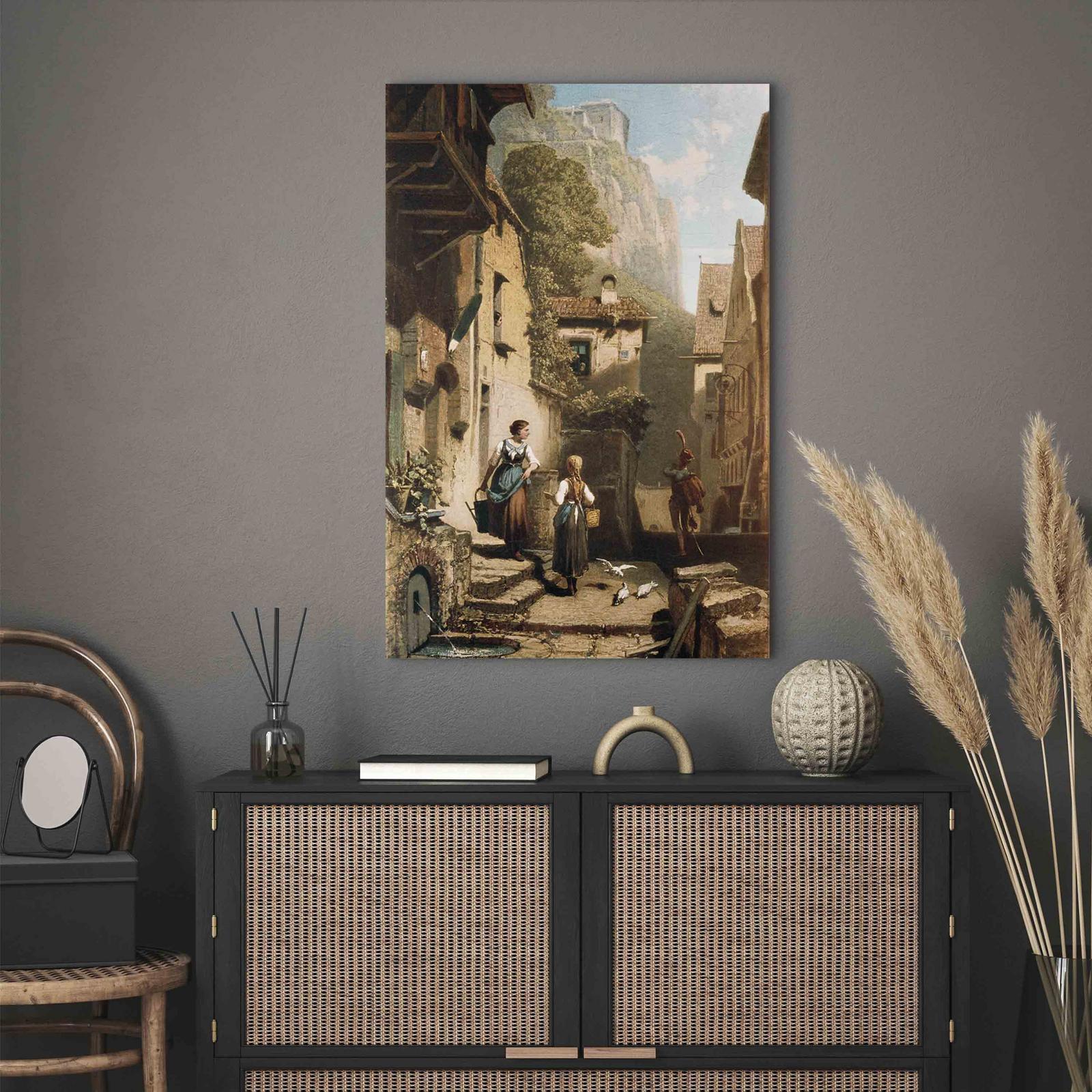 Leinwandbild - Im Dachstübchen (Carl Spitzweg) Artgeist