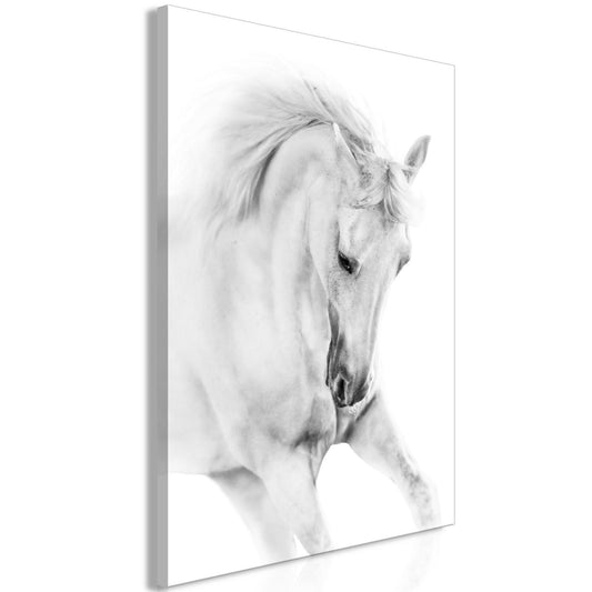 Wandbild „Weißes Pferd“ – 1-teilig, Vertikal