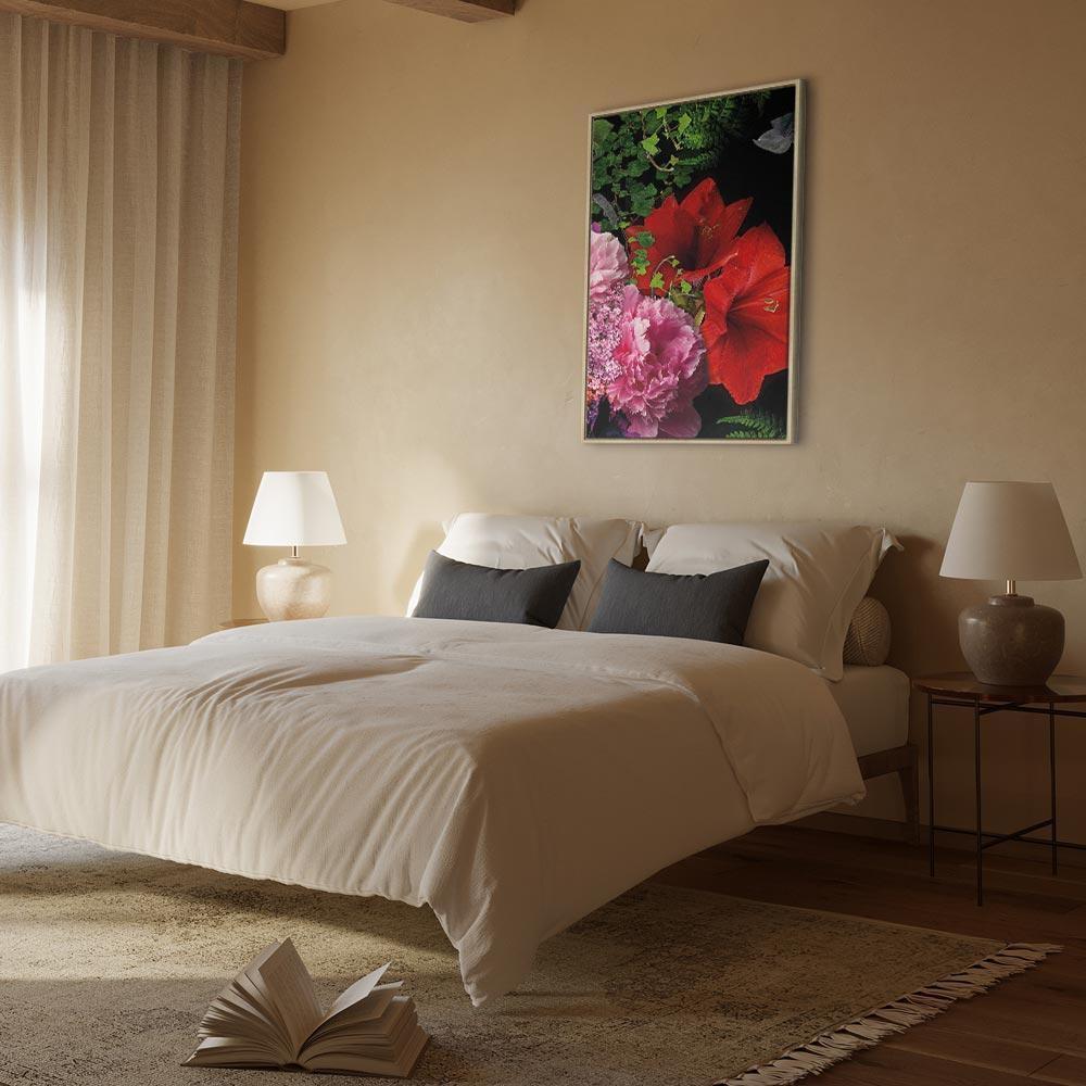 Leinwandbild - Floral Symphony (1 Part) Vertical