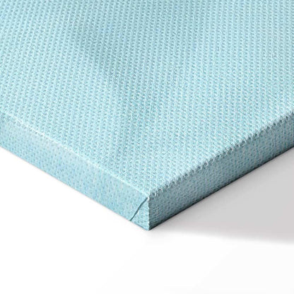 Leinwandbild - Large Leaves in Shades of Green-Mint: Botanical Motif