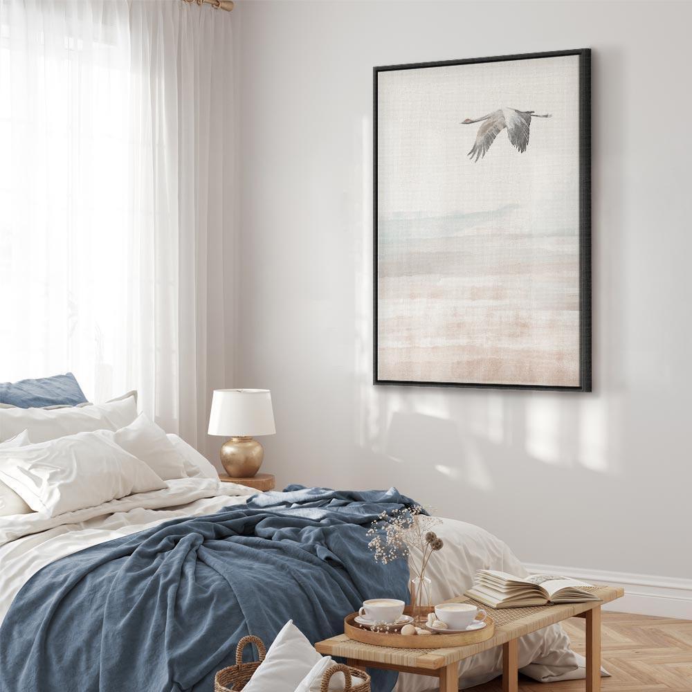 Leinwandbild - Crane's Flight (1 Part) Vertical