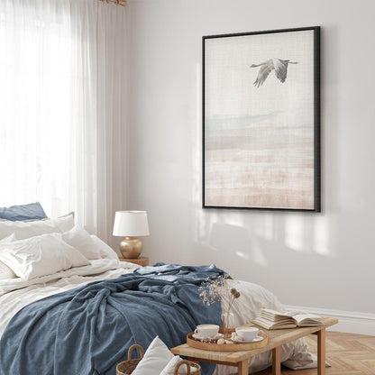 Leinwandbild - Crane's Flight (1 Part) Vertical