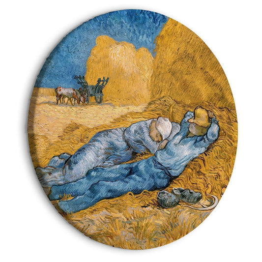Rundes Bild - Noon: Rest from Work (Vincent Van Gogh) Artgeist