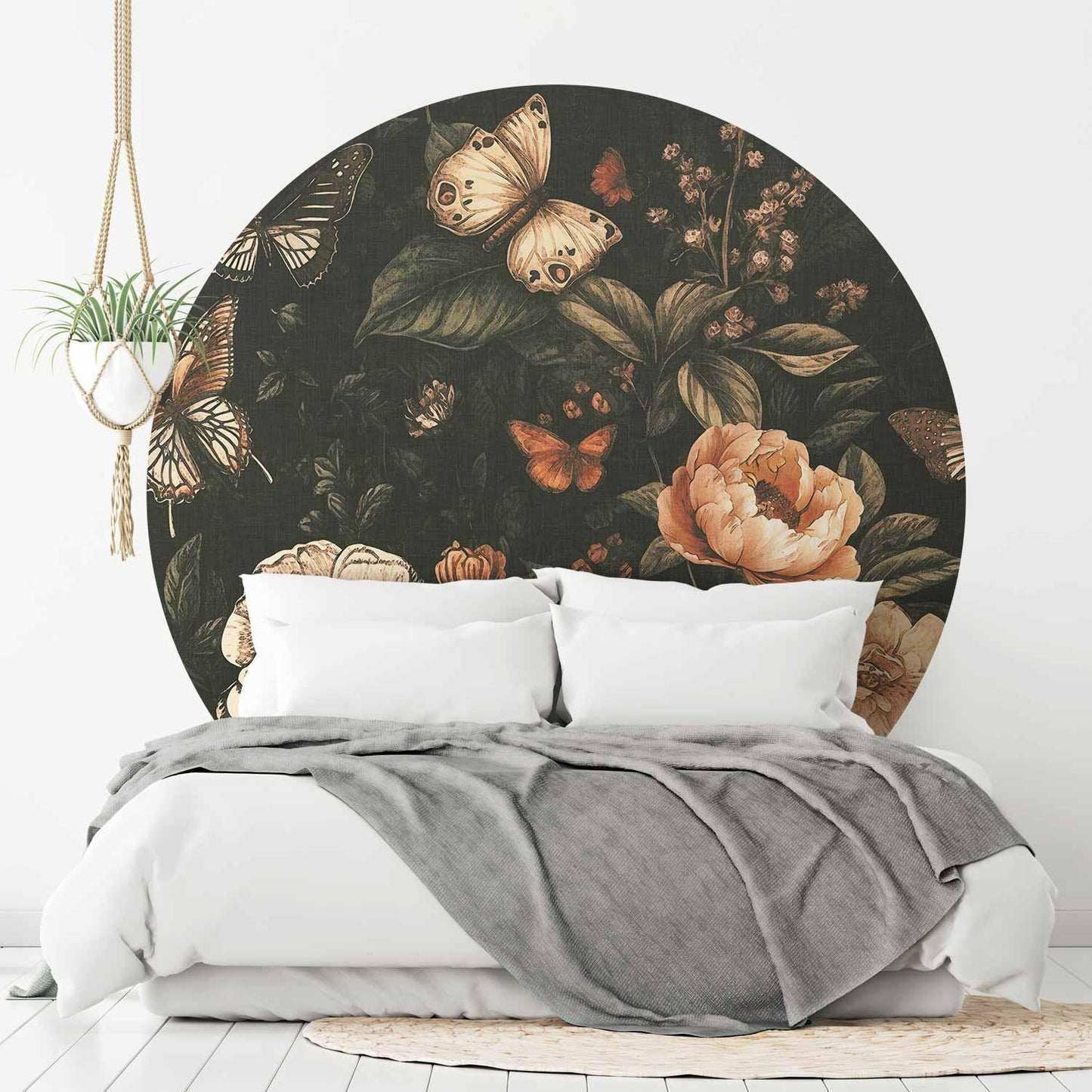 Runde Fototapete - Rustic garden