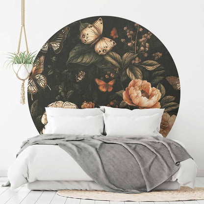 Runde Fototapete - Rustic garden