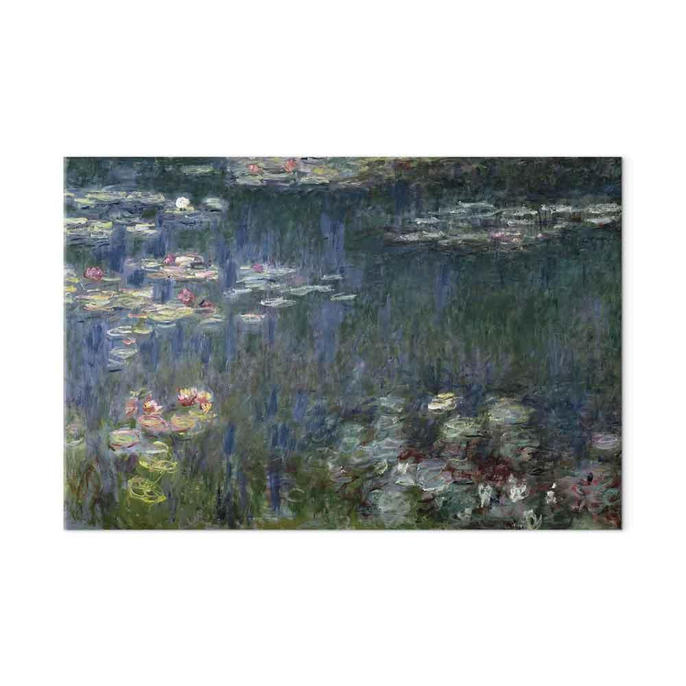 Leinwandbild - Claude Monet – Waterlilies: Green Reflections