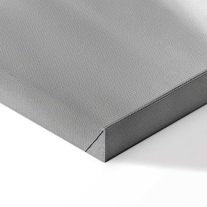 Leinwandbild Wasserfall mit roten Bäumen – Schwarz-Weiß Naturszene mit Farbakzent