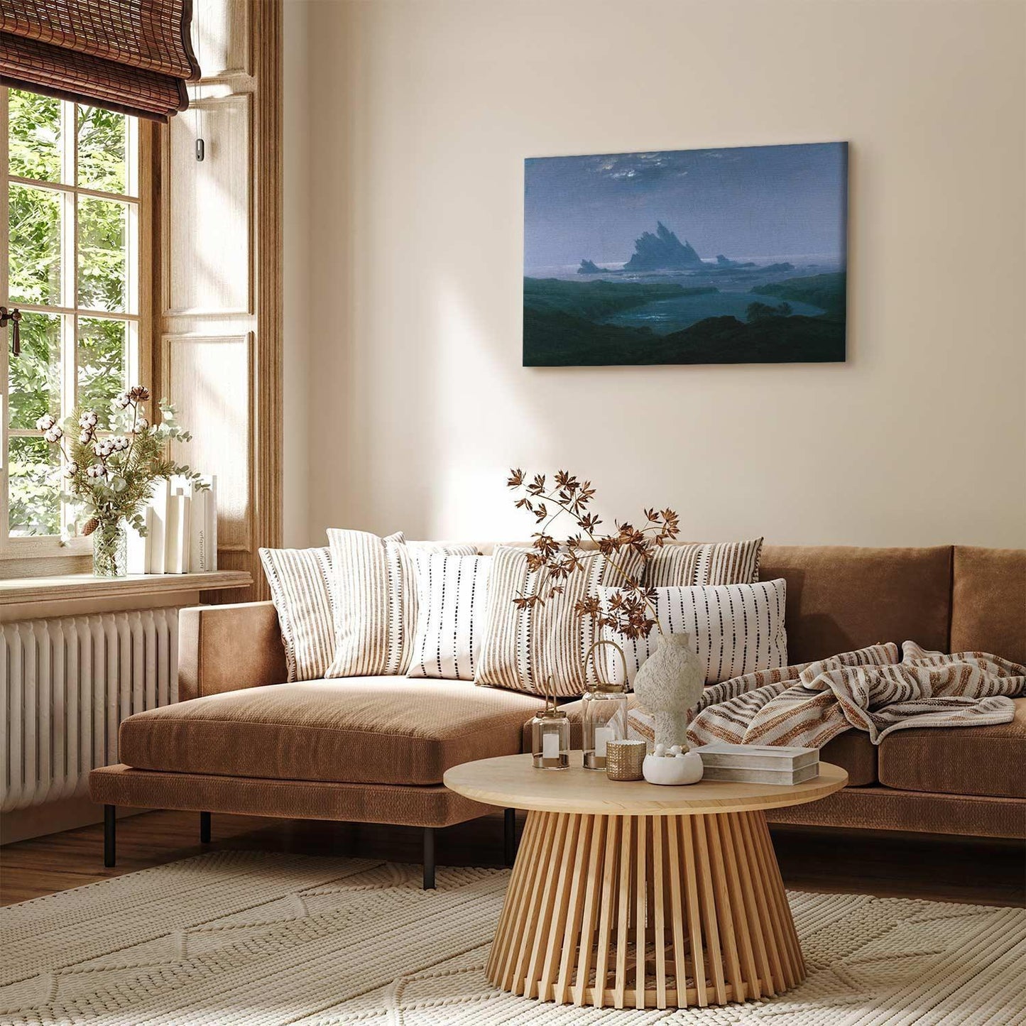 Leinwandbild - Caspar David Friedrich – Cliff reef on the beach