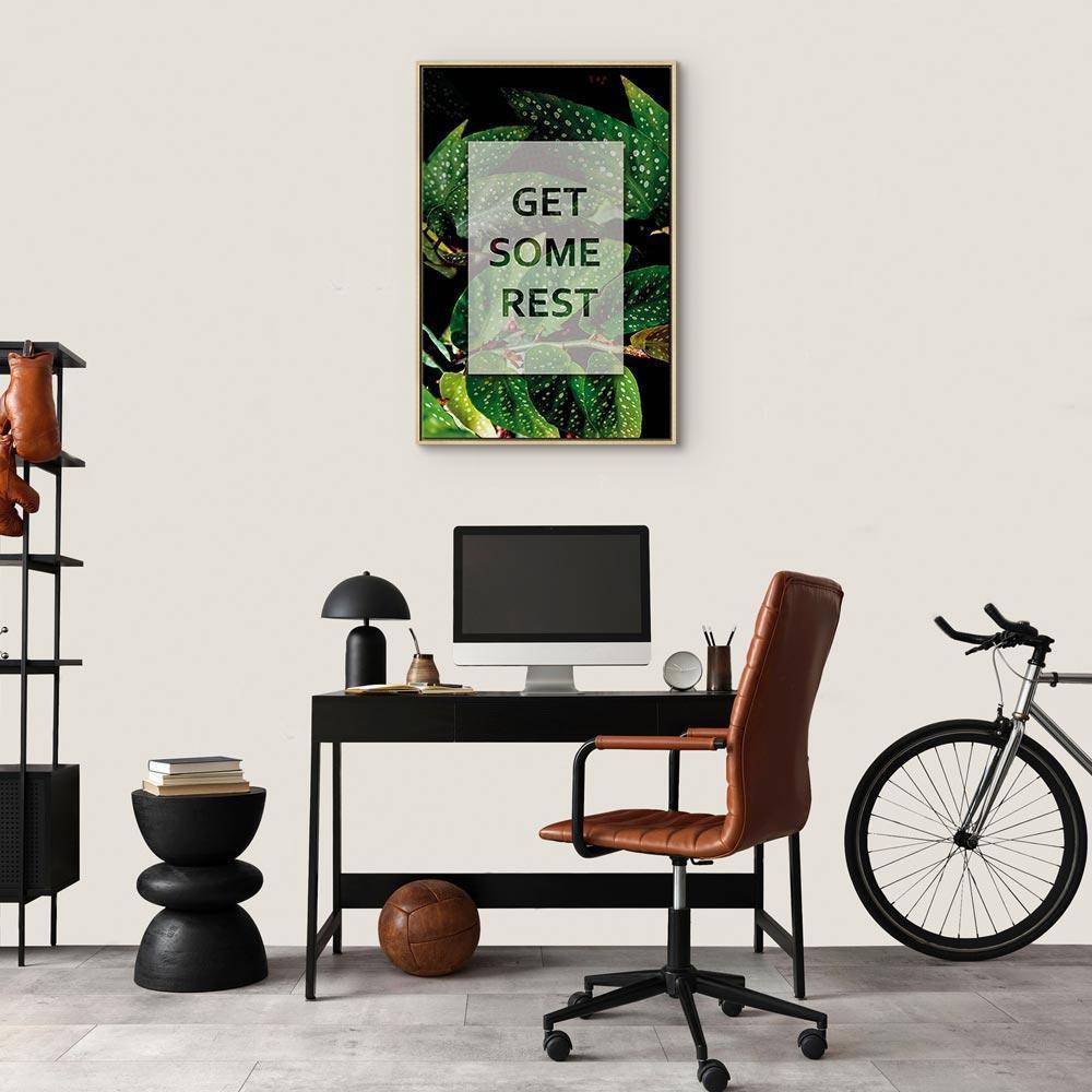 Leinwandbild - Get Some Rest (1 Part) Vertical