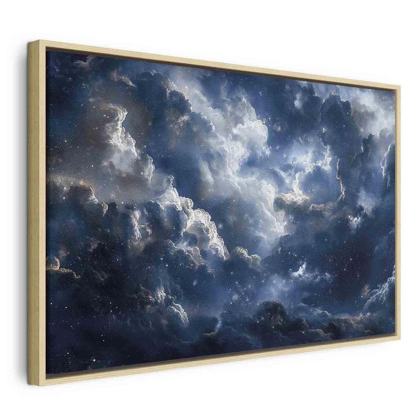 Leinwandbild - Astronomical Wonders: Clouds and Stars in Harmonious Combination Artgeist