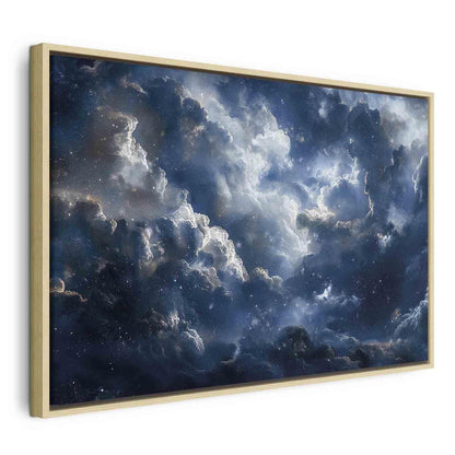 Leinwandbild - Astronomical Wonders: Clouds and Stars in Harmonious Combination Artgeist