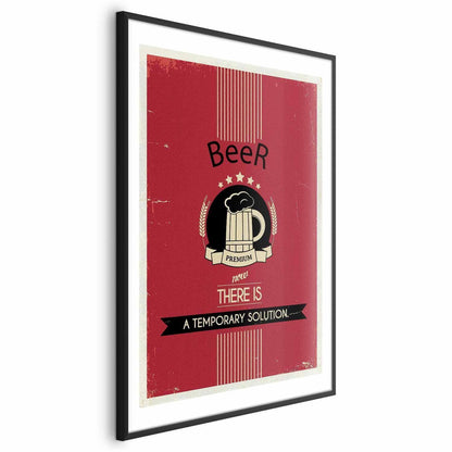 Poster Premium Beer – Vintage-Werbung mit Bier-Charme