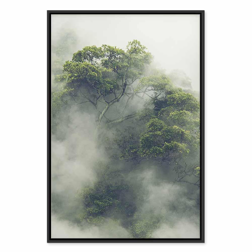 Leinwandbild - Foggy Amazon (1 Part) Vertical