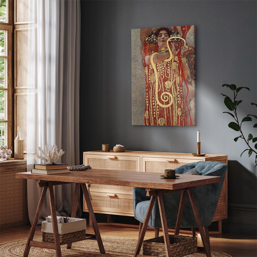 Leinwandbild - Gustav Klimt – Medicine (Hygiea)