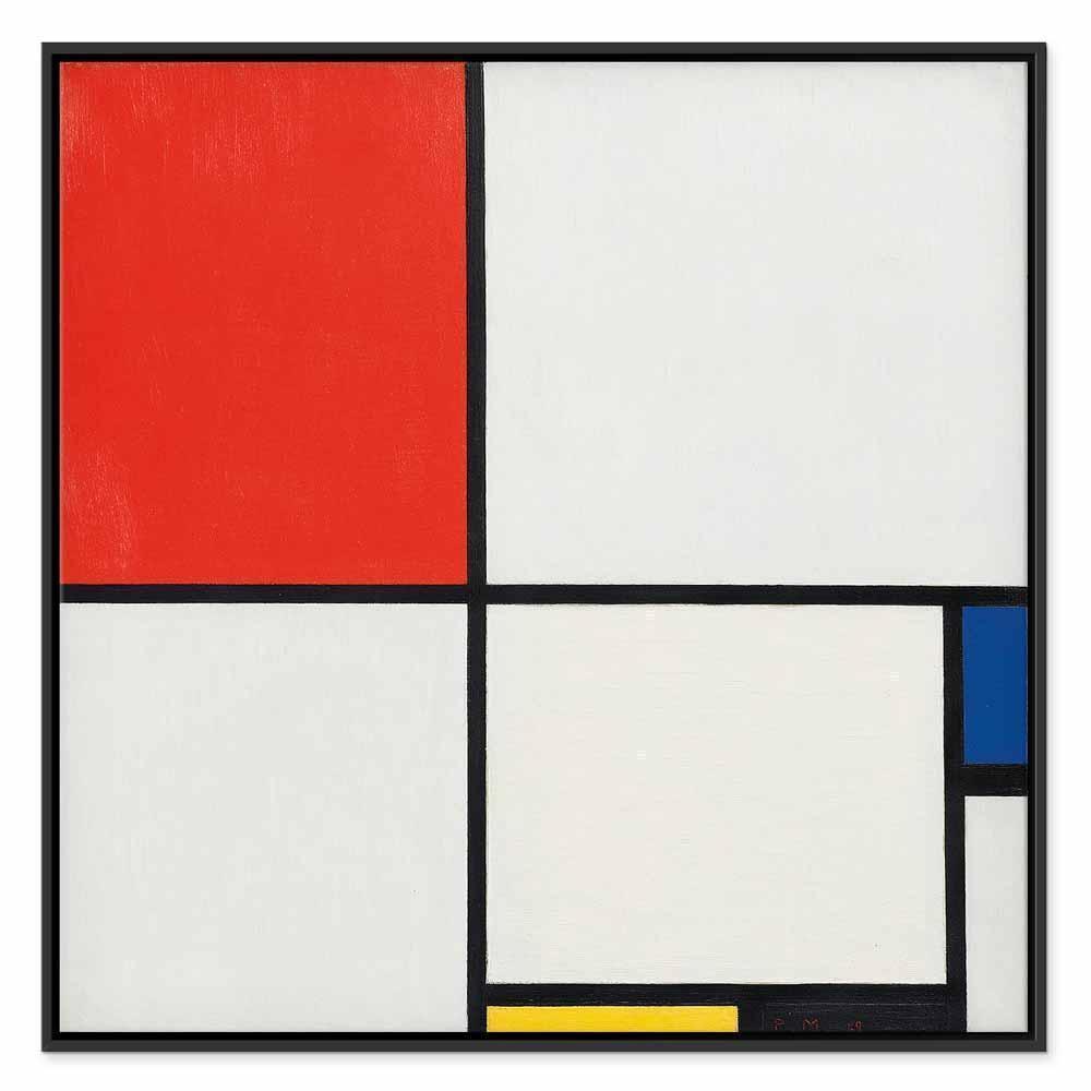 Leinwandbild - Piet Mondrian – Composition No III, with red, blue, yellow and black