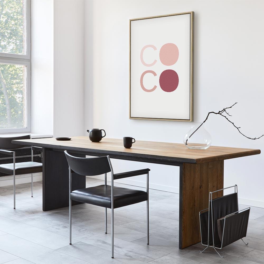 Leinwandbild - Pink Coco (1 Part) Vertical