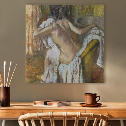 Leinwandbild - Edgar Degas – Woman drying herself