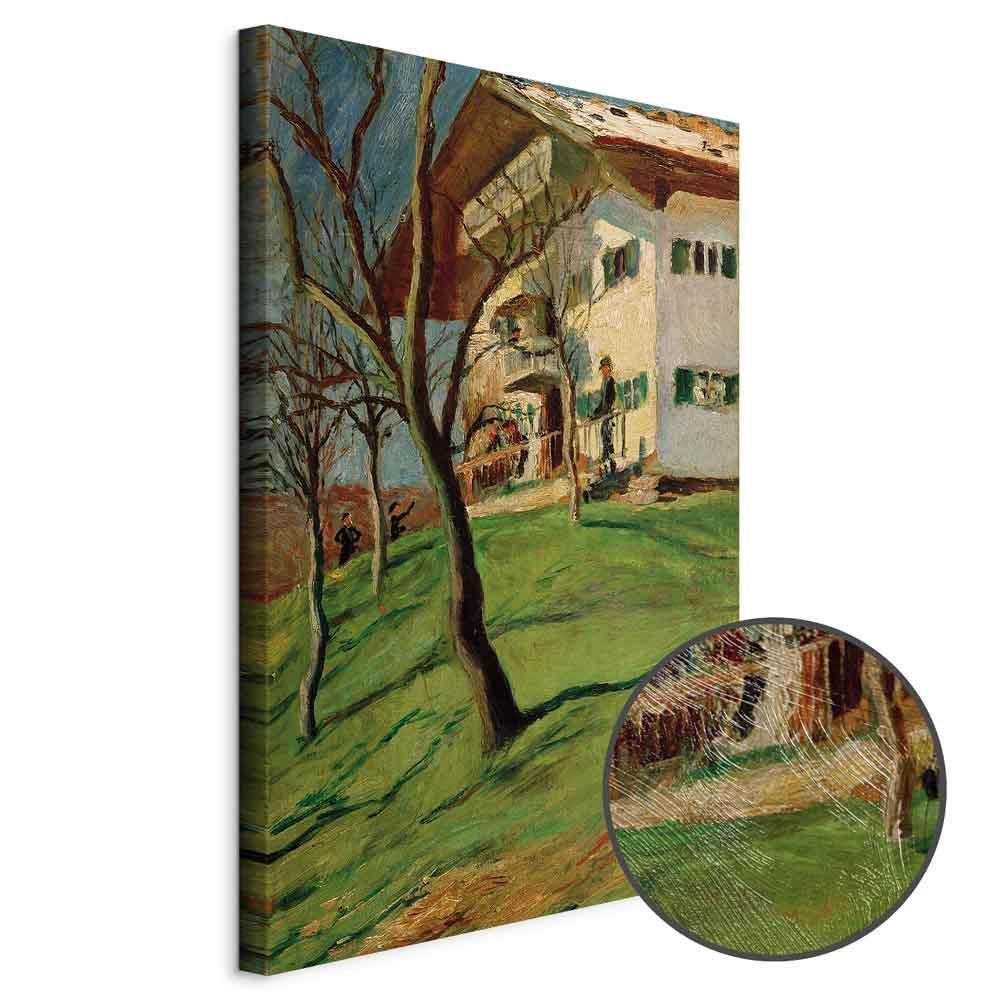 Leinwandbild - August Macke – Unser Häuschen in Tegernsee