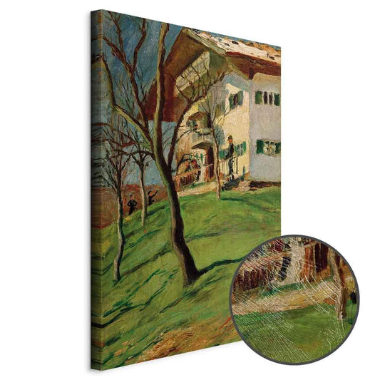 Leinwandbild - August Macke – Unser Häuschen in Tegernsee