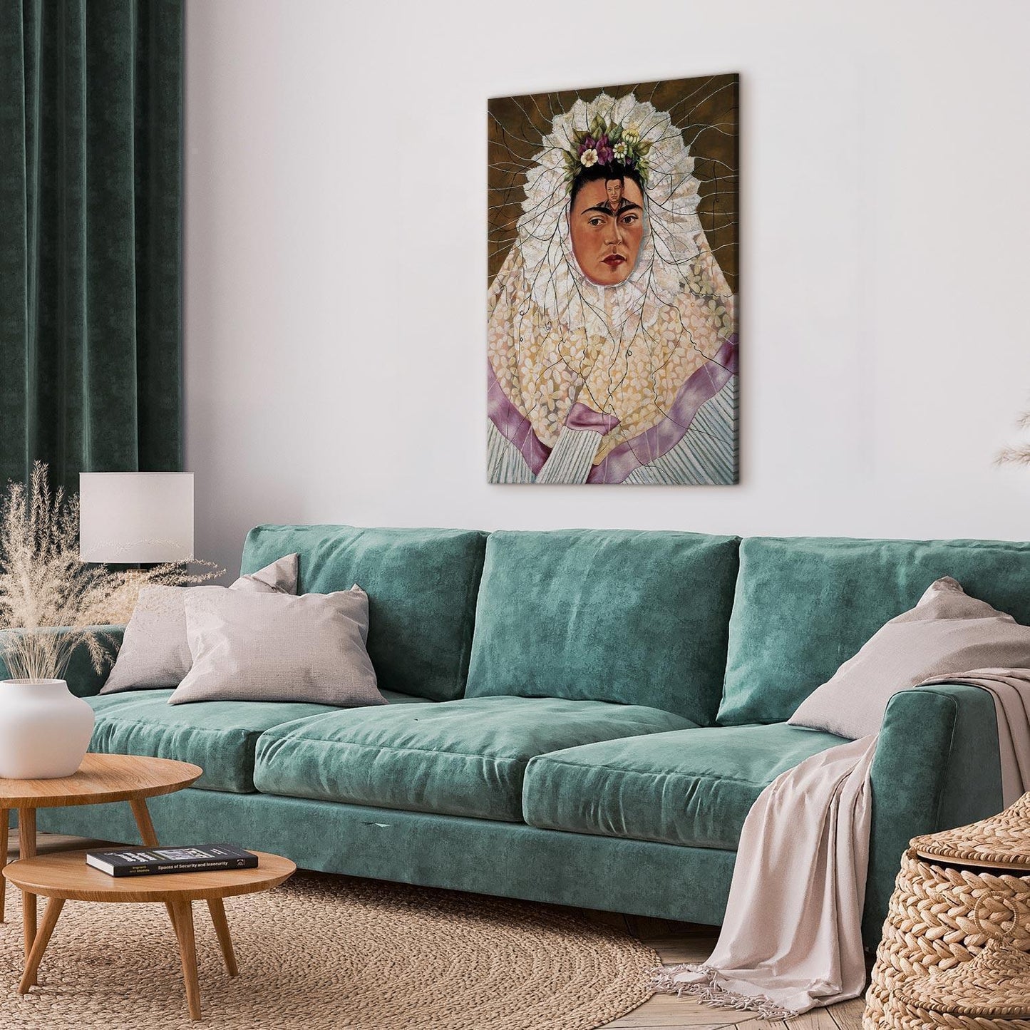 Leinwandbild - Frida Kahlo – Self-Portrait as a Tehuana (Diego on My Mind)