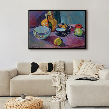 Leinwandbild - Henri Matisse – Dishes and Fruit