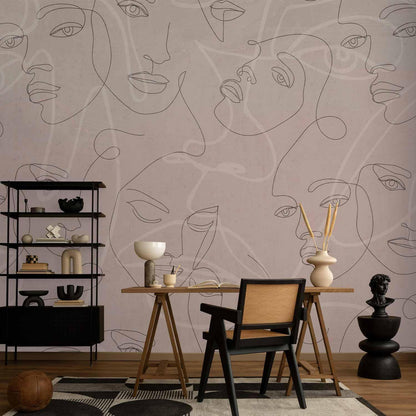 Fototapete - Thousands of Faces