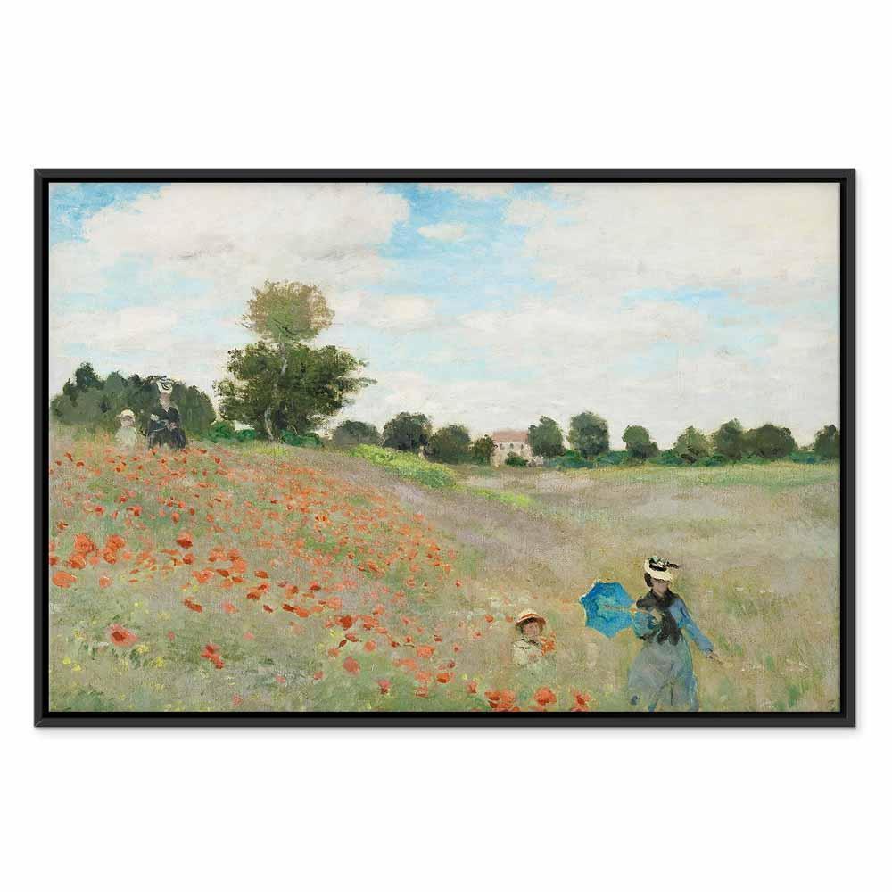 Leinwandbild - Claude Monet – Poppy Field near Argenteuil