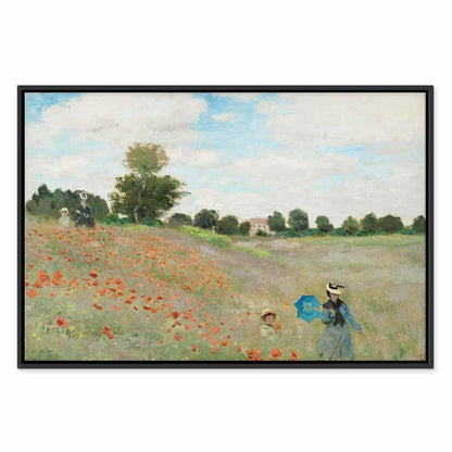Leinwandbild - Claude Monet – Poppy Field near Argenteuil