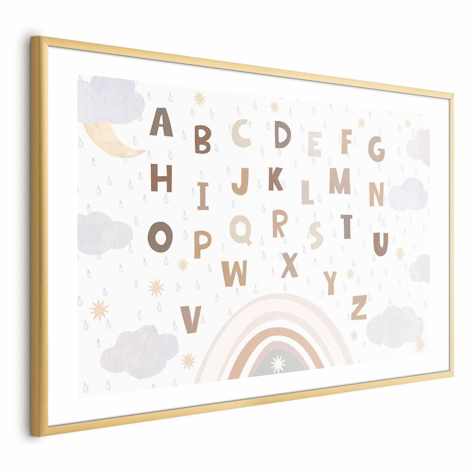 Poster - Letters in Muted Colors Artgeist
