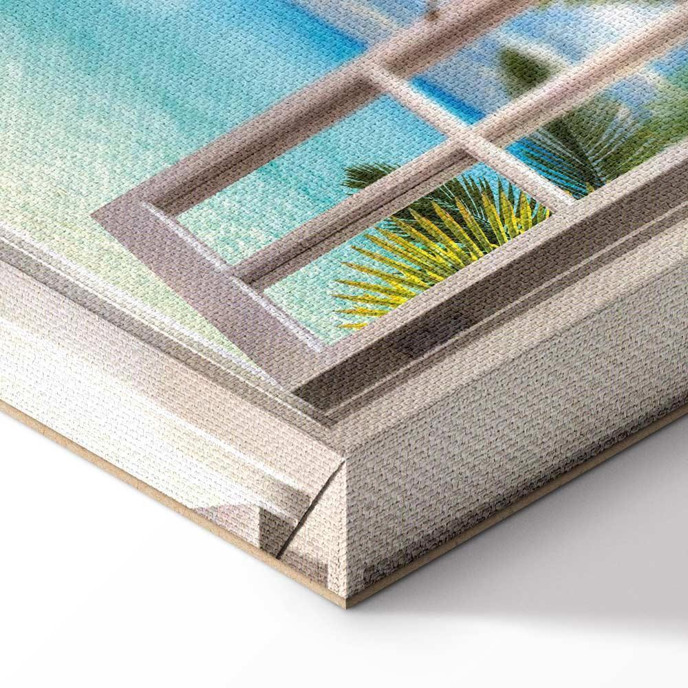 Leinwandbild - Window: Sea View
