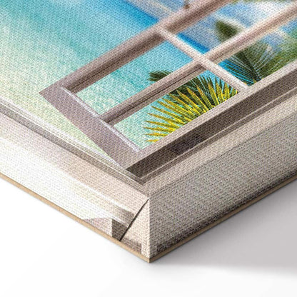 Leinwandbild - Window: Sea View
