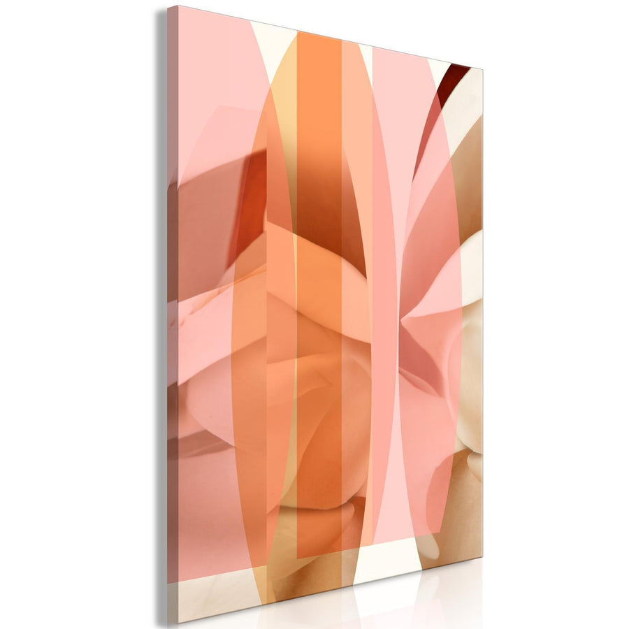 Leinwandbild - Floral Kaleidoscope (1 Part) Vertical Artgeist