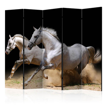 Paravent - Galloping horses on the sand II Artgeist