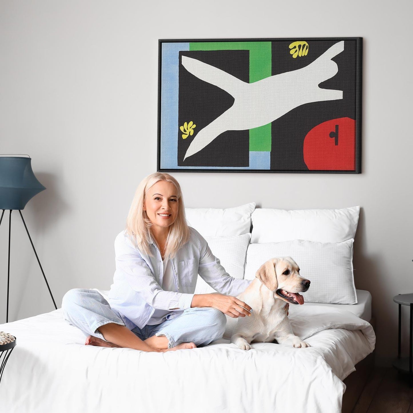 Leinwandbild - Henri Matisse – The Swimmer in the Aquarium (from Jazz)