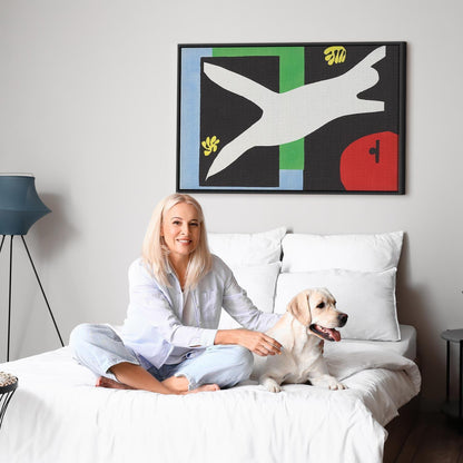 Leinwandbild - Henri Matisse – The Swimmer in the Aquarium (from Jazz)