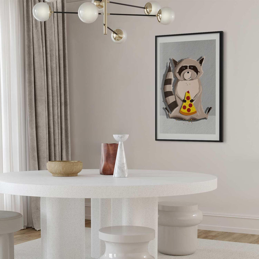 Poster - Raccoon Glutton Artgeist