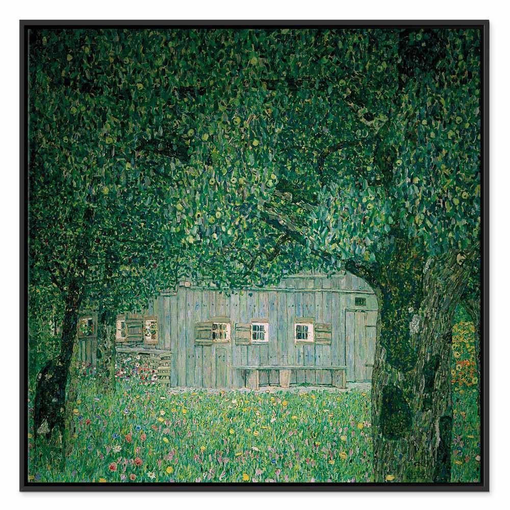 Leinwandbild - Gustav Klimt – Oberösterreichisches Bauernhaus