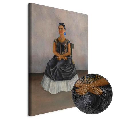 Leinwandbild - Frida Kahlo – Itzcuintli Dog with Me