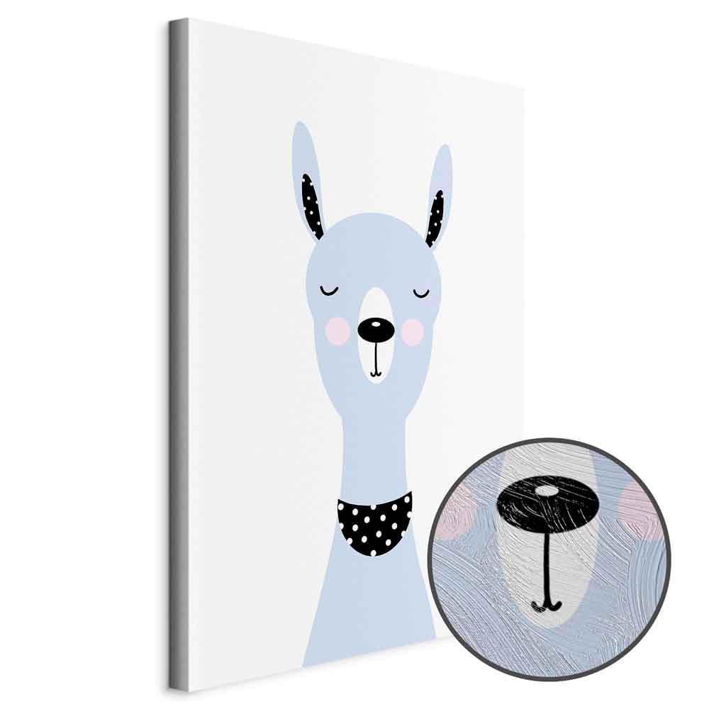Leinwandbild - Lovely Llama (1 Part) Vertical