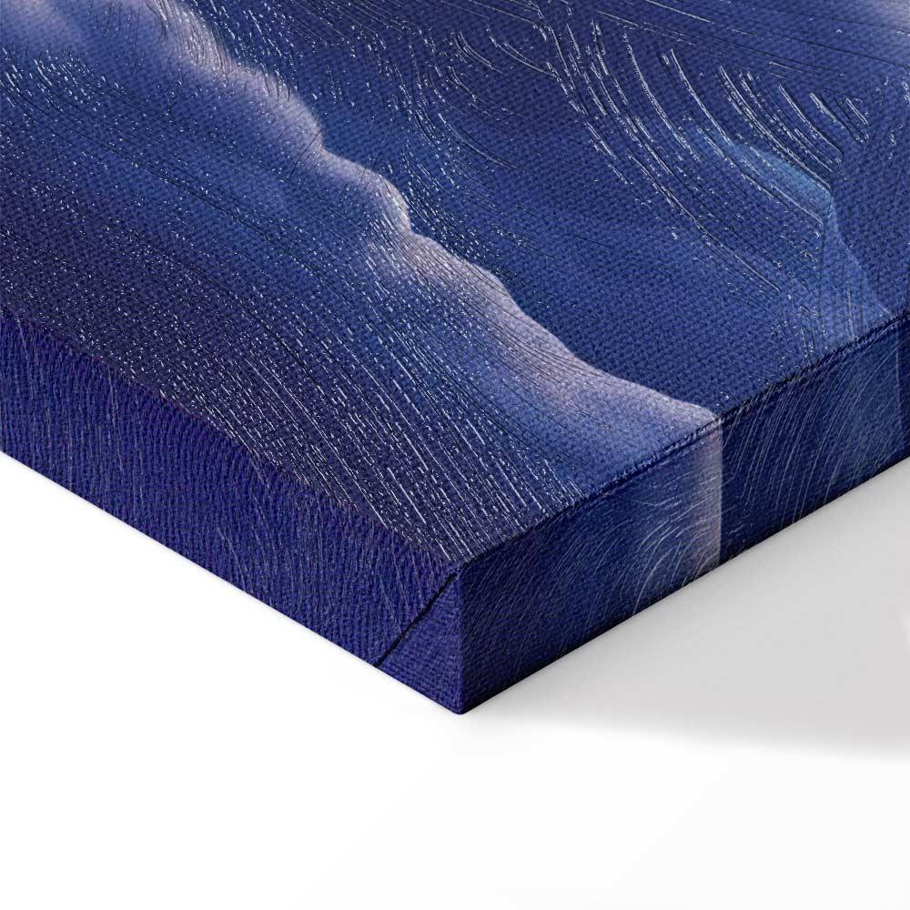 Leinwandbild - Night Concert in the Mountains: Clouds Illuminated by the Last Rays of the Sun