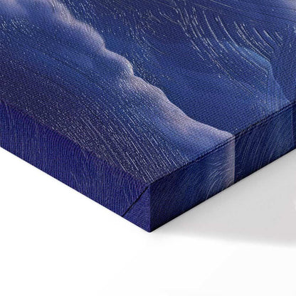 Leinwandbild - Night Concert in the Mountains: Clouds Illuminated by the Last Rays of the Sun