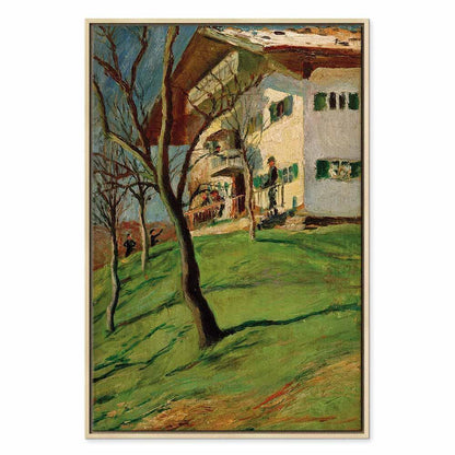 Leinwandbild - August Macke – Unser Häuschen in Tegernsee