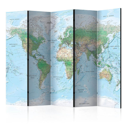 Paravent - World Map Artgeist