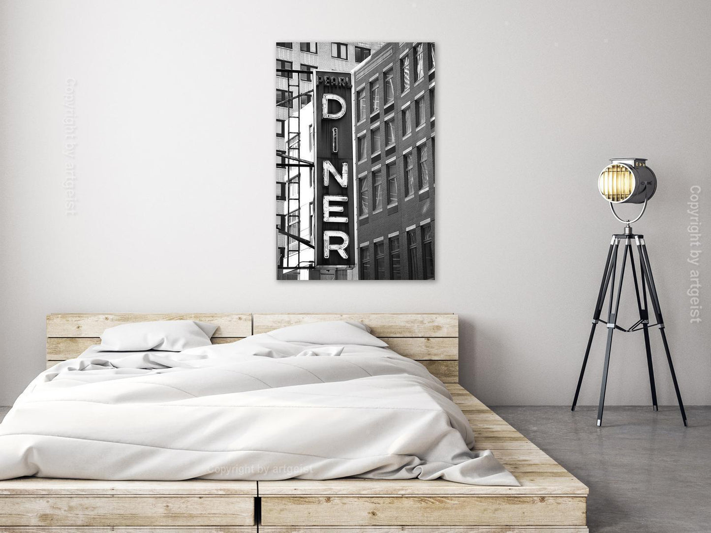 Leinwandbild - New York Neon Sign (1 Part) Vertical Artgeist