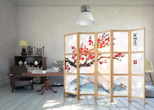 Japanischer Paravent - Style: Fuji Mountain II