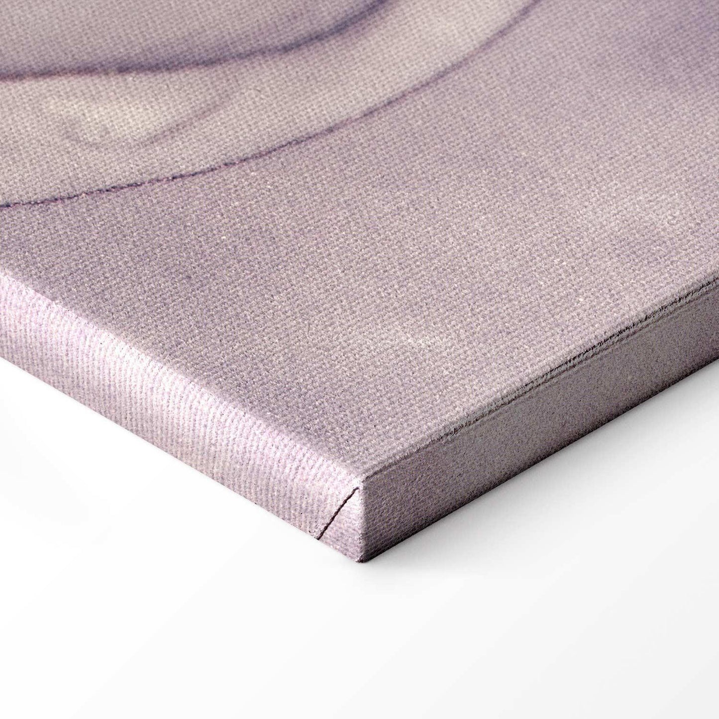 Leinwandbild - Watercolour abstraction - powder pink marble with gold accents