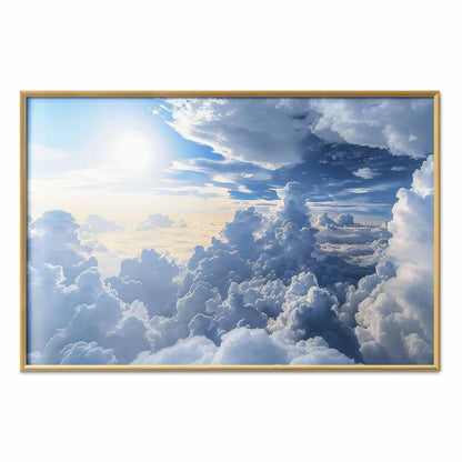 Poster - Symphony of Light: Sun and Clouds Playing Together on a Beautiful Sky
