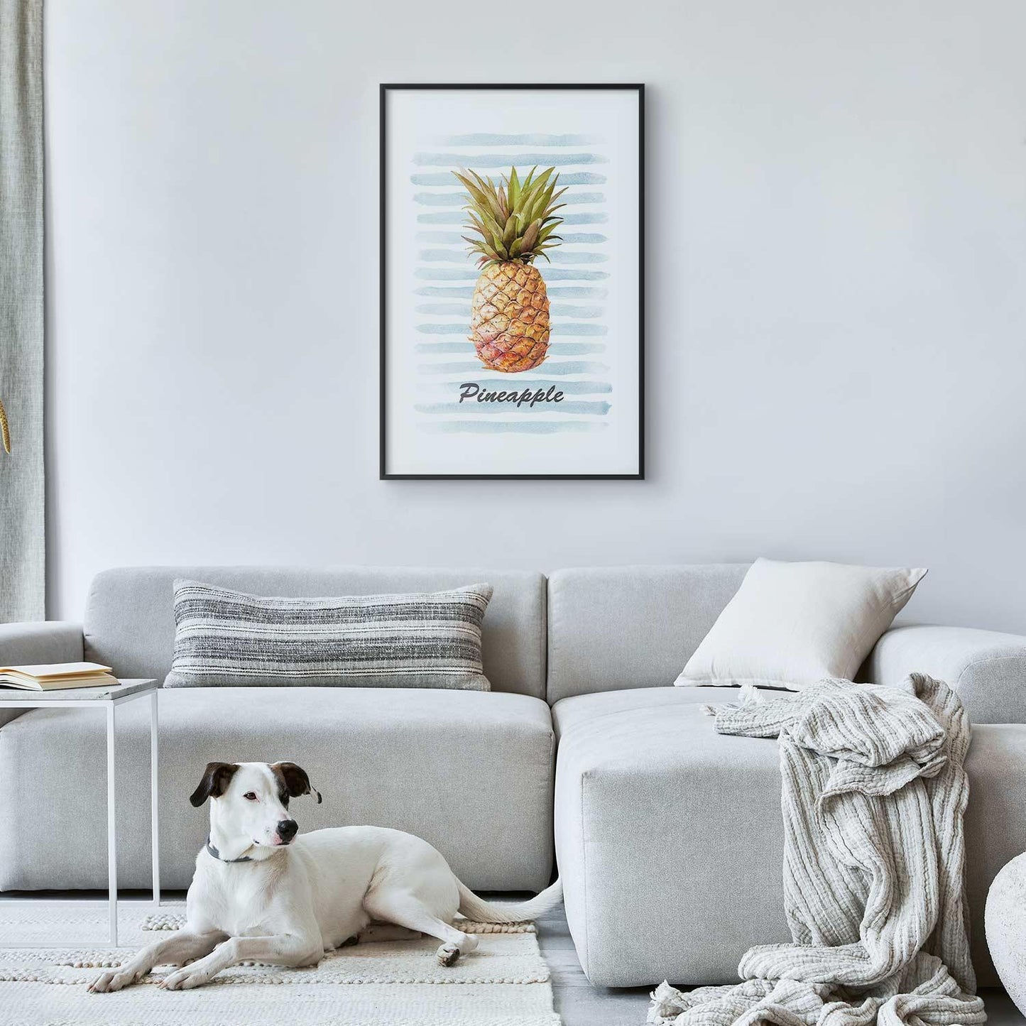 Poster - Pineapple and Stripes Artgeist